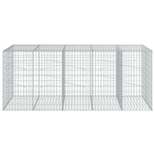 Габионна кошница с покритие, 250x100x100 см, поцинковано желязо