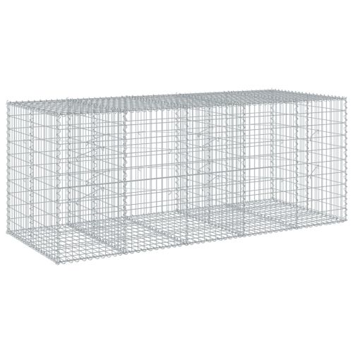 Габионна кошница с покритие, 250x100x100 см, поцинковано желязо