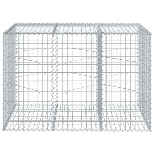 Габионна кошница с покритие, 150x100x100 см, поцинковано желязо