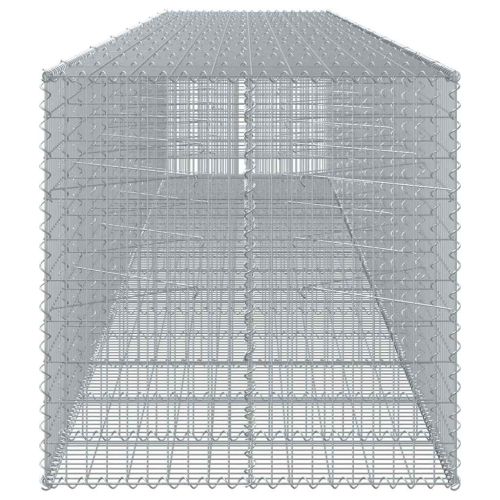 Габионна кошница с покритие, 750x100x100 см, поцинковано желязо
