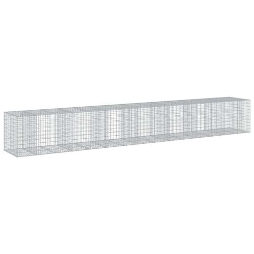 Габионна кошница с покритие, 750x100x100 см, поцинковано желязо