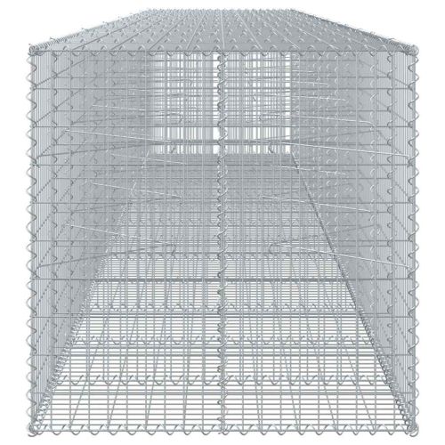 Габионна кошница с покритие, 650x100x100 см, поцинковано желязо