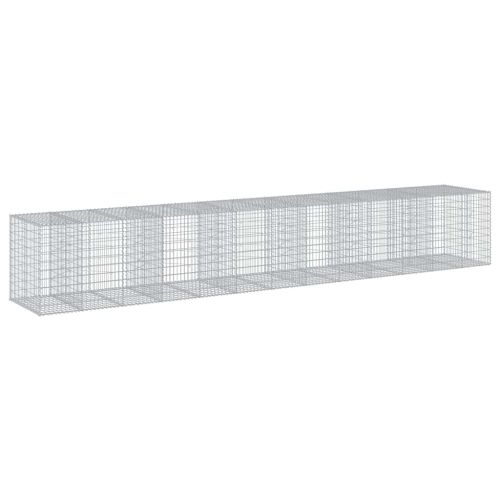 Габионна кошница с покритие, 650x100x100 см, поцинковано желязо