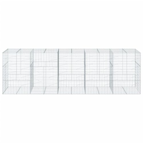 Габионна кошница с покритие, 500x100x150 см, поцинковано желязо