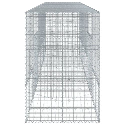 Габионна кошница с покритие, 500x100x150 см, поцинковано желязо