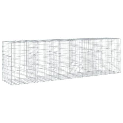 Габионна кошница с покритие, 500x100x150 см, поцинковано желязо