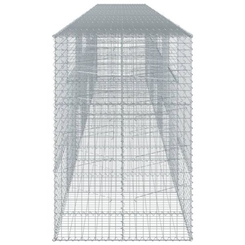 Габионна кошница с покритие, 800x100x150 см, поцинковано желязо