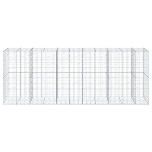 Габионна кошница с покритие, 550x100x200 см, поцинковано желязо