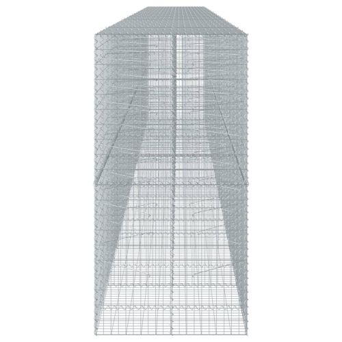 Габионна кошница с капак, 1000x100x200 см, поцинковано желязо