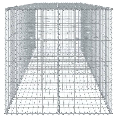 Габионна кошница с капак, 500x100x100 см, поцинковано желязо