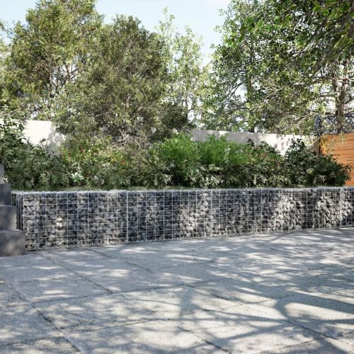Габионна кошница с покритие, 800x50x50 см, поцинковано желязо