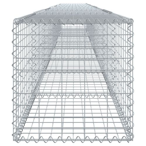 Габионна кошница с покритие, 800x50x50 см, поцинковано желязо