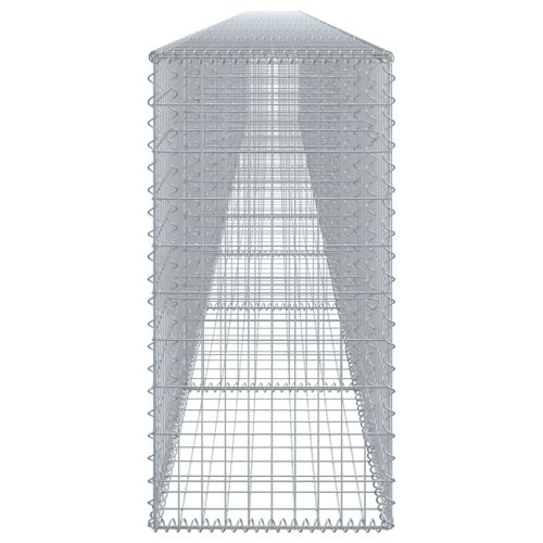 Габионна кошница с покритие, 1000x50x100 см, поцинковано желязо