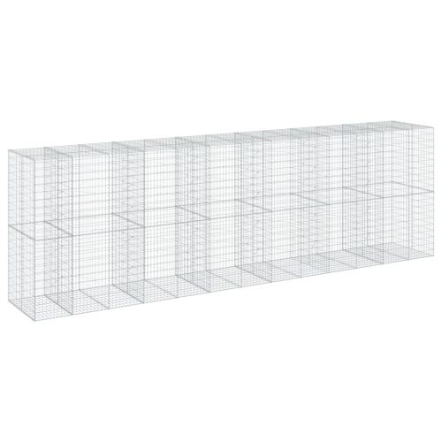 Габионна кошница с покритие, 650x100x200 см, поцинковано желязо