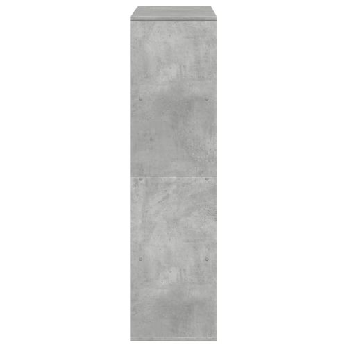 Библиотека, бетонно сива, 100x33x125,5 см, инженерно дърво