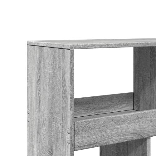 Разделител за стая сив сонома 100x33x125,5 см инженерно дърво