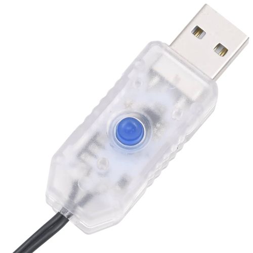 Изкуствена коледна елха с 300 LED и флокиран сняг 180 см