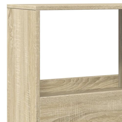 Разделител за стая сонома дъб 100x33x155,5 см инженерно дърво