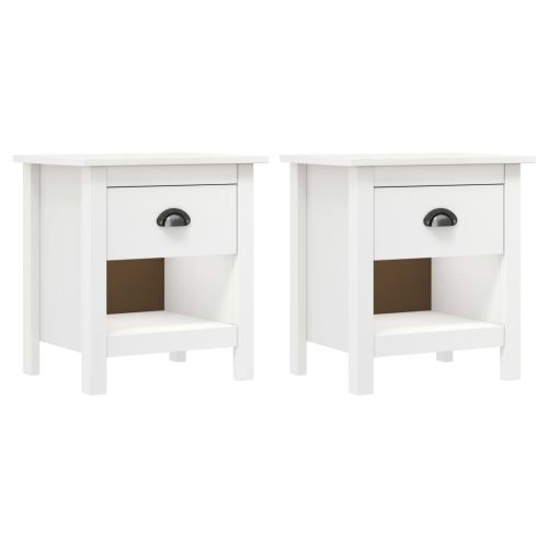 Нощни шкафчета 2 бр Hill 46x35x49,5 см борово дърво масив