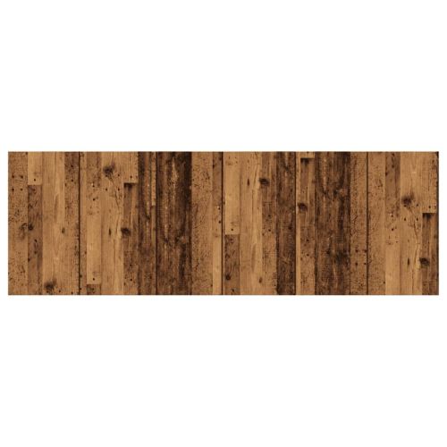 Стенна табла за легло старо дърво 240x1,5x80 см инженерно дърво