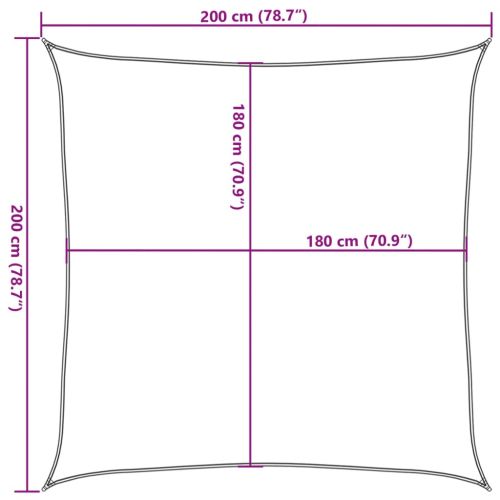 Платно-сенник, 160 г/м², синьо, 2x2 м, HDPE