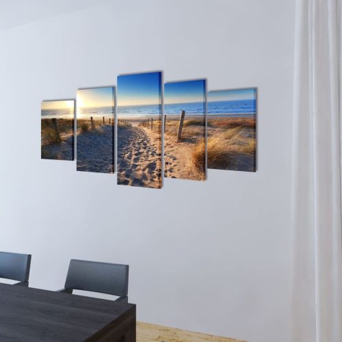 Декоративни панели за стена Плаж, 100 x 50 см