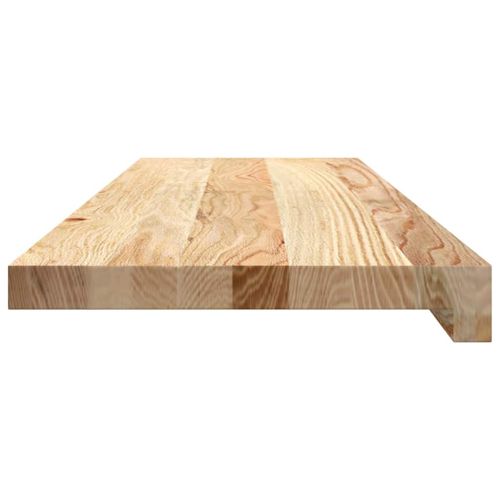 Стълбищни стъпала, 20 бр, 80x30x2 см, необработен масивен дъб