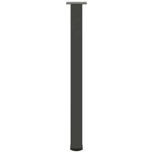 Крака за бар маса, 4 бр., антрацит, 100-102 см, стомана