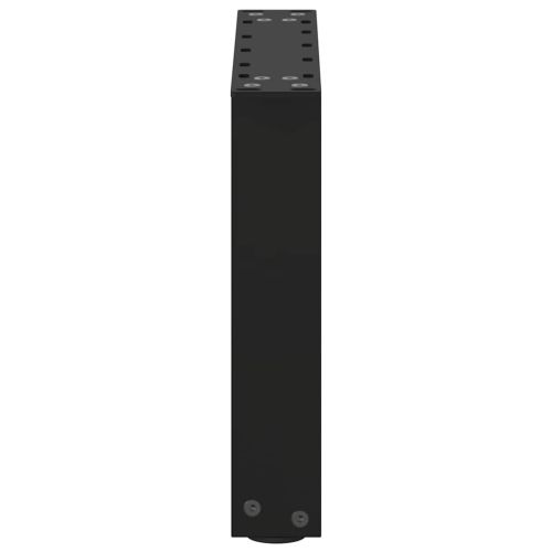 Крака за масичка за кафе, U-образни, 2 бр., черни, 40 x (30-31) см, стомана