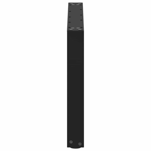 Крака за масичка за кафе, U-образни, 2 бр., черни, 70 x (42-43) см, стомана