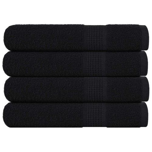 Кърпи FROGN 4 бр. Черни 100x200 см 360 г/м²