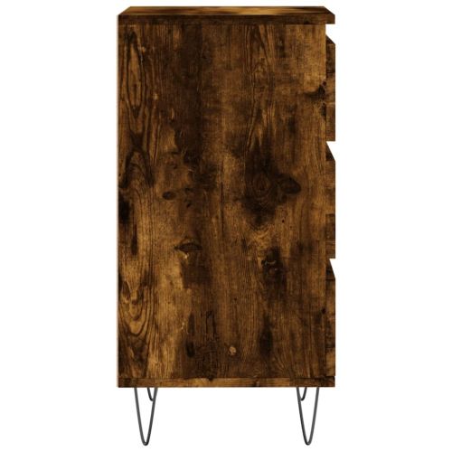 Бюфет опушен дъб 40x35x70 см инженерно дърво