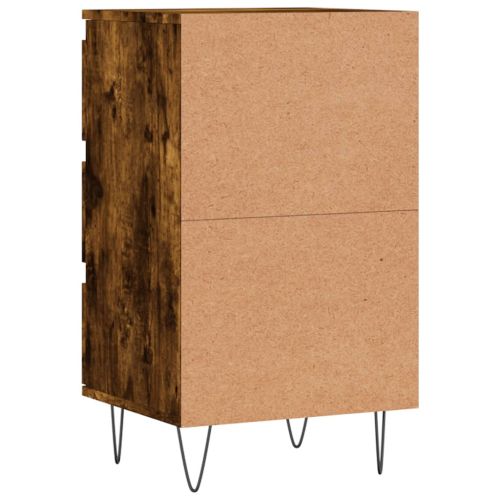 Бюфет опушен дъб 40x35x70 см инженерно дърво