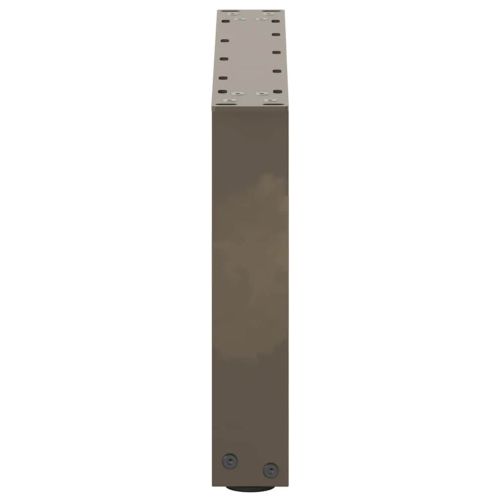 Крака за масичка за кафе, U-образни, 2 бр., естествена стомана, 50 x (30-31) см, стомана