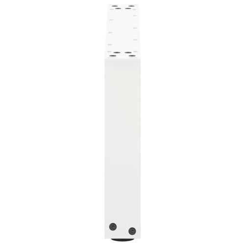 Крака за масичка за кафе, U-образни, 2 бр., бели, 70 x (30-31) см, стомана