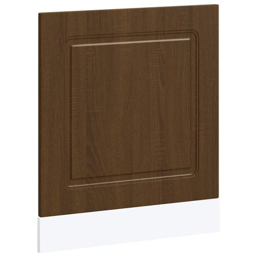 Панел за съдомиялна машина, Kalmar, кафяв дъб, 60x1,5x57см, инженерно дърво