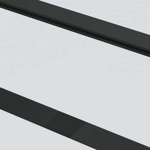 Плъзгаща се врата с обков 76x205 см ESG стъкло и алуминий