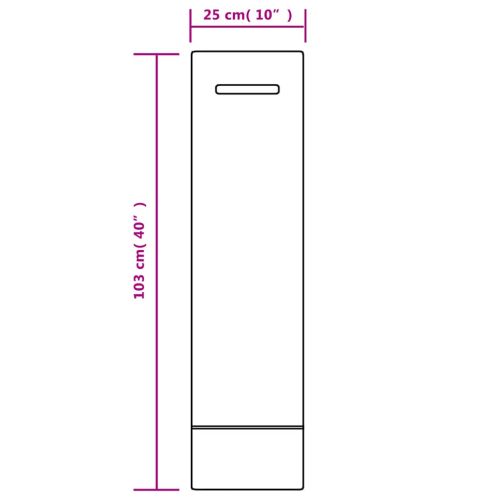 Пясъчни торби, 25 бр, тъмнозелени, 103x25 см, HDPE