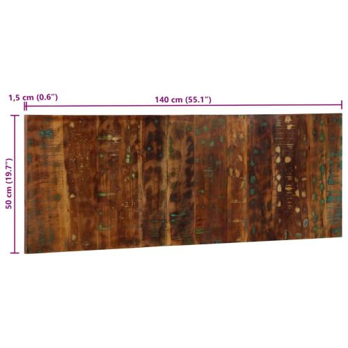 Табла за глава Multicolour 140 cm Масивна дървесина Reclaimed
