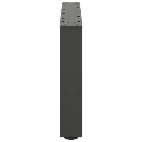 Крака за масичка за кафе, антрацит, 2 бр., 50 x (30-31) см, стомана