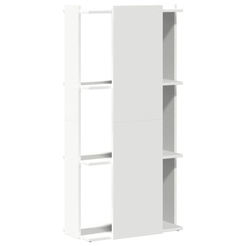 Библиотека 3 рафта бяла 60x30x120 см инженерно дърво