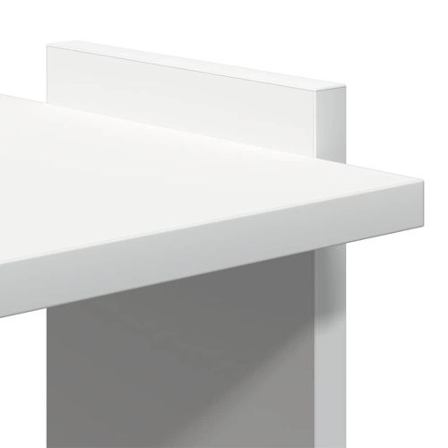 Библиотека 3 рафта бяла 60x30x120 см инженерно дърво
