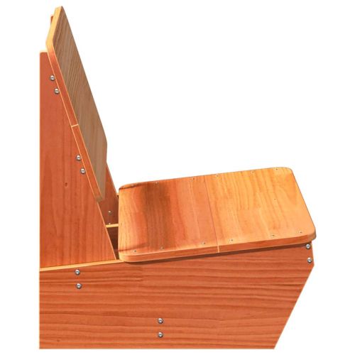 Градински столове 2 бр. восъчен кафяв 60x64x70,5 cm