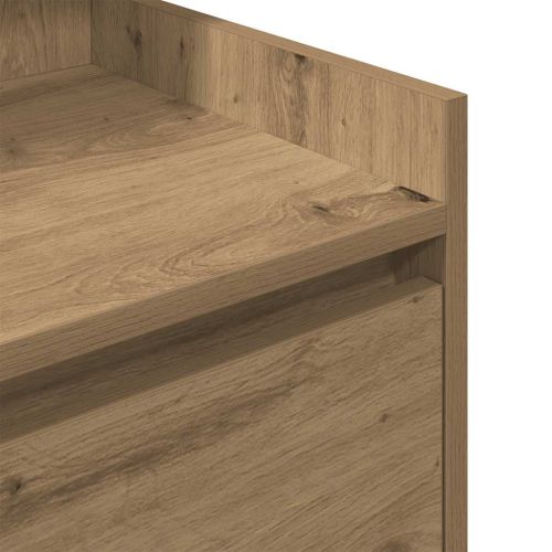 Нощни шкафчета с 2 чекмеджета 2 бр., дъб артизан 38x34x80 см