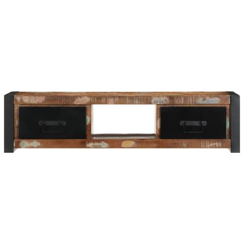 TV шкаф 100x30x25 cm Масивна дървесина Възстановена