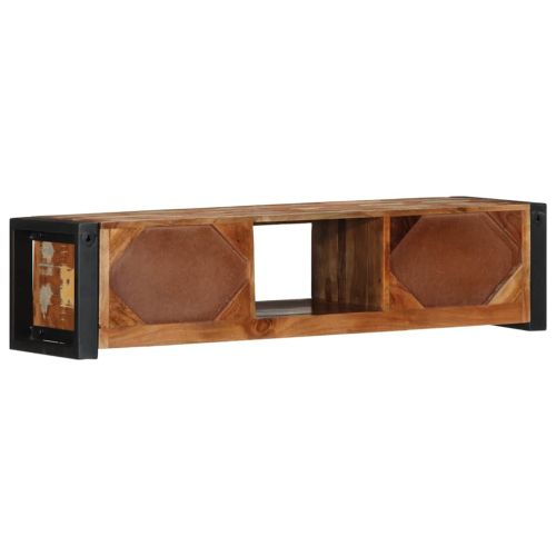 TV шкаф 100x30x25 cm Масивна дървесина Възстановена