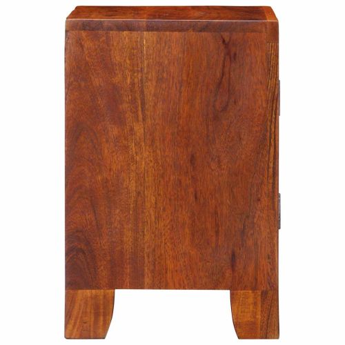 Нощно шкафче 2 бр. 40x30x45 см Масивна дървесина Акация