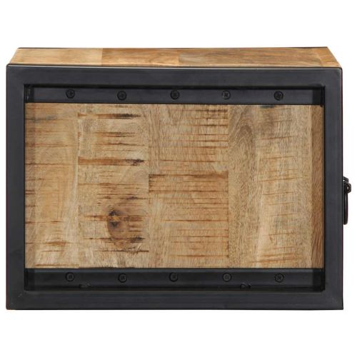 Нощно шкафче 40x35x25 cm Масивна груба дървесина Манго
