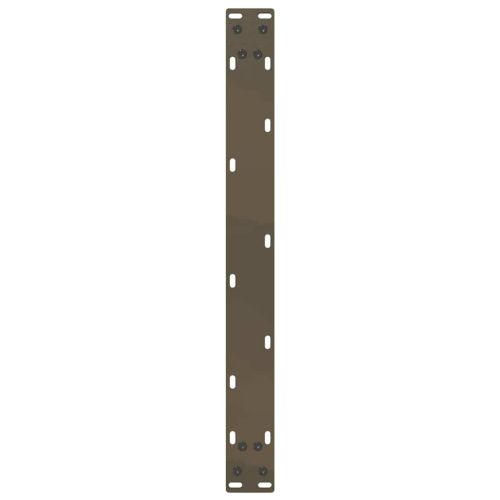 Крака за масичка за кафе, U-образни, 2 бр., естествена стомана, 70 x (30-31) см, стомана