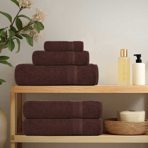 Кърпи за гости FROGN 2 бр. Кафяви 30x50 см 360 г/м²